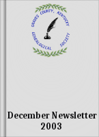 December Newsletter 2003