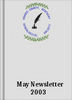 May Newsletter 2003